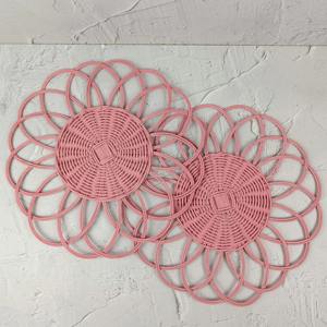 Mantel Individual de Ratán Rosa Hecho a Mano, Ideal como Centro de Mesa y Base para Servir Platos, Venta al por Mayor desde India - Product Image 4