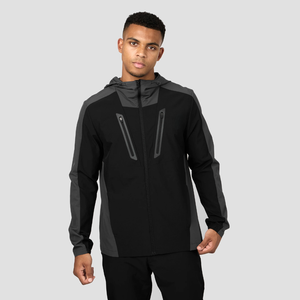 Conjunto Deportivo de Moda con Paneles, Chaqueta y Pantalón con Cierre Frontal, Tela de Poliéster y Spandex Premium, Cómodo, OEM - Product Image 3