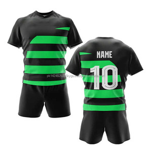 Maillots de rugby personnalisés respirants, à séchage rapide, anti-transpiration, antibactériens, grandes tailles, uniformes, imprimés par transfert thermique - Product Image 1