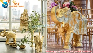 Escultura de Elefante para Boda Real, Decoración de Boda de Tamaño Real, Estatua de Elefante de FRP Natural, Decoración de Elefante para Entrada, EE. UU. - Product Image 2
