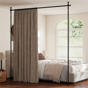 Asta per Tende Divisorie Regolabile 72-100 cm L x 10-25 cm H, Robusta, Personalizzabile, per Soggiorno, Modello Schermi - Product Image 1