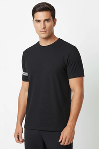 Camiseta de Hombre a Rayas, 100% Algodón Interlock, 260g, con Estampado Digital - Product Image 2