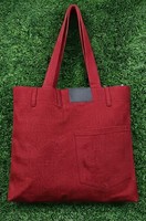 Sac fourre-tout en jean bleu clair réutilisable, sac à bandoulière avec fermeture éclair, grande capacité pour le shopping, les voyages et l'usage quotidien
