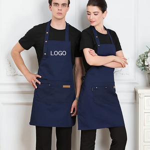 Stylish <b>kitchen</b> <b>apron</b> with button closure and waist fit polyester fabric ideal for chefs bar staff and gardening workers - Product Image 2