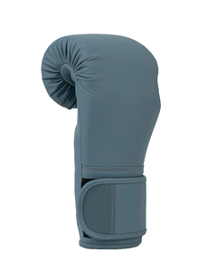 Wholesale Blue PU Leather Boxing Training Gloves With <b>Velcro</b> Wrist <b>Strap</b> For Adults Premium quality - Product Image 1
