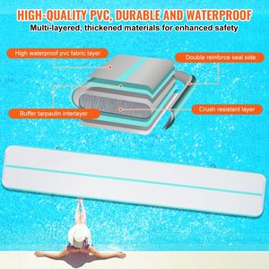 4 Inch Thickness Inflatable Gymnastics Air Mat Electric <b>Pump</b> Tumble <b>Track</b> Training Mats for Gymnastics Equipment Accessories - Product Image 3