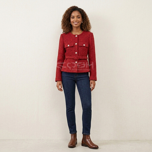 Blazer Bordado para Mujer de Cosh International Greek Apparel, Blazer de Manga Larga para Hermandades Universitarias, Ropa de Abrigo Otoñal - Product Image 1