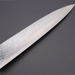 Couteau de chef professionnel LEGACY BLADES en acier Damas japonais, 12 pouces, forgé à la main, manche en résine pleine longueur, finition satinée - Product Image 3