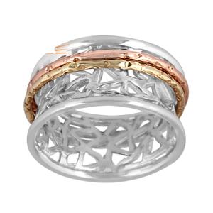 Anillo apilable hecho a mano, joyería de diseño de Plata de Ley 925, venta al por mayor, proveedor de joyería - Product Image 1