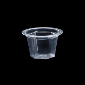 Vente en gros Gobelets d'emballage Phi de 38mm de diamètre pour petit pudding et gelée Gobelets en <span class=keywords><strong>plastique</strong></span> hexagonaux jetables transparents en PP pour <span class=keywords><strong>achat</strong></span> en gros - Product Image 1