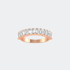 แหวนทรงบาร์เซ็ตแบบครึ่งวงกลมประดับมรกต 2.00 กะรัต - Product Image 6