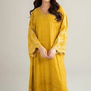 Robe longue pour femmes, style musulman, manches longues, coupe ample, respirante, style Dubaï, tenue décontractée pour les fêtes, robe longue élégante pour femmes - Product Image 6