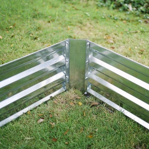 4ft X 4ft rectangulaire en acier galvanisé Durable surélevé jardin planteur lit maison extérieur plantes légumes herbes fleurs or - Product Image 3