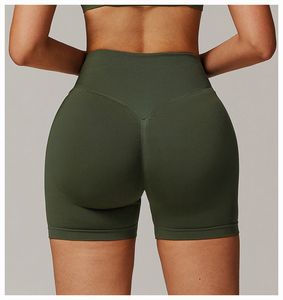 Shorts de cycliste mi-longs décontractés en polyester et élasthanne pour femme, idéaux pour l'entraînement et le yoga, anti-plis, séchage rapide, coupe sexy – Meilleures ventes - Product Image 2