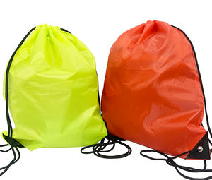 Sacs à dos à cordon personnalisables pour hommes et femmes, sacs de sport et de gym en polyester, personnalisables en gros avec votre marque - Product Image 2