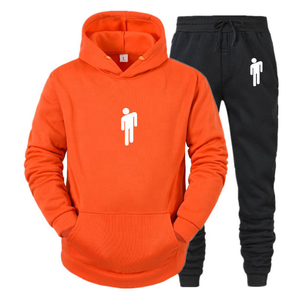 AI-7277 de alta calidad de Color con capucha y jogger par personalizado logotipo trajes de dos piezas de Color sólido combinación de Sialkot - Product Image 5