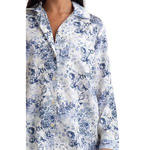 Ensemble de pyjama en satin non tissé uni 100 % soie pour femme, imprimé numérique teint en fil, confortable et doux, vente en gros, OEM - Product Image 6
