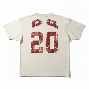 Camiseta de Alta Calidad con Estampado Puff, Logotipo Personalizado, Camiseta de Algodón Grueso para Hombre, Camiseta Gráfica al por Mayor - Product Image 2