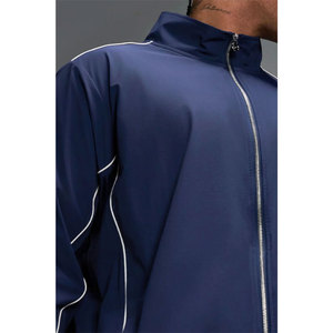 Ensemble de survêtement athlétique décontracté pour hommes, veste zippée et short, tenue d'entraînement en gros - Product Image 6