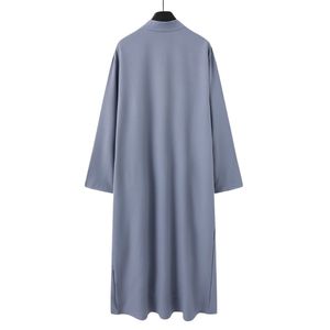 Jubba Musulmana Formal para Hombre, Blanca con Detalles Bordados, Manga Larga, Túnica Islámica, Dishdasha Árabe, Kandura Tradicional, Kaftán - Product Image 2