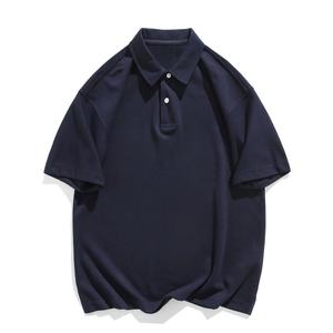 Polo de Algodón de Color Sólido para Hombre, Talla Grande, Manga Corta, Estilo Oxford Informal, Blanco, Azul Marino, Beige, Negro - Product Image 2