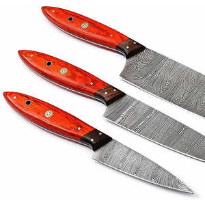 Damascus Style <b>Kitchen</b> Knife Set Elegant Chef Knife Collection For Smooth Cutting And Meal Preparation - Product Image 2