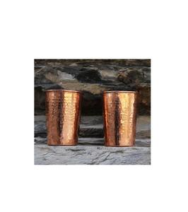 Vaso Alto de Cobre Martillado Artesanal, Taza Metálica Rústica para Bebidas, Vajilla para el Hogar, Restaurantes, Hoteles, Bares y Uso en Hostelería - Product Image 5