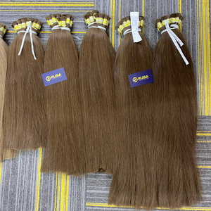 รูซา แฮร์ เวรา ขายส่งผมเวอร์จินเวียดนาม ผมแท้ 100% ซุปเปอร์ดับเบิ้ลดรอน คิวติเคิลเรียงเส้น 100 กรัม ผมต่อแบบไม่ผ่านการแปรรูป - Product Image 2