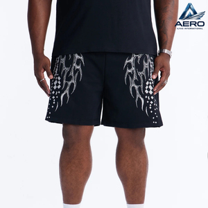 Shorts de sport pour hommes, nouvelle collection, en coton mélangé respirant, pour la gym, la course et les loisirs, prix de gros. - Product Image 4