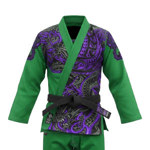 High Quality Custom Made Cotton Bjj Gi Pearl Weave Judo Gi Kimono Sportswear Martial Art Jiu Jitsu Uniform For Adults Kids Front - Product Image 2