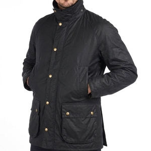 Wax Cotton <b>Jackets</b> Premium Casual Outdoor Durable <b>Lightweight</b> Multi Pocket <b>Men's</b> Black Waterproof Canvas Stand Collar <b>Jacket</b> - Product Image 1