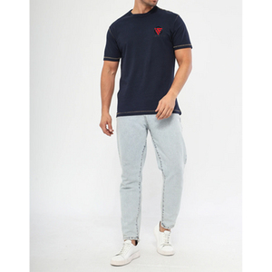 Nueva Colección de Verano 2026, Camiseta de Cuello Redondo de Color Sólido, 220GSM, 100% Algodón, para Hombre - Product Image 4