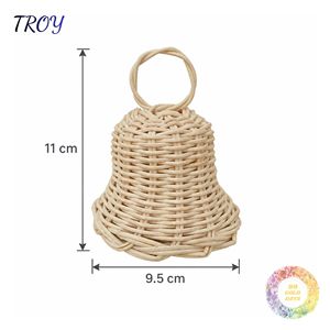 Proveedor de Adornos de Campanas de Ratán Personalizados para Decoraciones Navideñas de Marca Privada, Tiendas de Regalos y Líneas de Productos de Temporada - Product Image 2