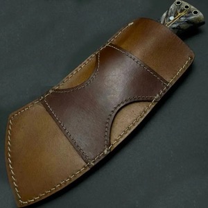 Cuchillo de Chef de Acero al Carbono de 9 Pulgadas Hecho a Mano con Mango de Madera y Funda de Cuero OEM Personalizable - Product Image 4