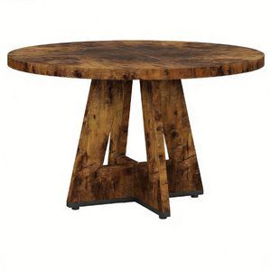 Tavolo da Pranzo Rotondo in Legno per Cucina e Salotto - Product Image 6