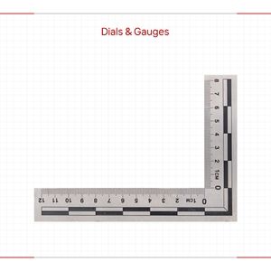 Premium L Square Dials and Gauges in Acrylic SS and Gravoply for <b>Precision</b> Measurement Industrial Right Angle <b>Scale</b> Plate - Product Image 1