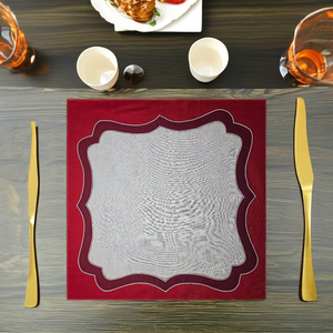 Manteles individuales de lino blanco para restaurantes y hoteles, estilo moderno de lujo con bordado, pedidos a granel, bienvenidos - Product Image 2