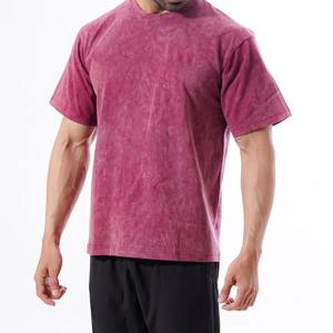 Camiseta de Algodón Lavado Vintage para Hombre, Diseño 2026, Estilo Casual, Manga Corta, Lavado Ácido, Streetwear, Talla Grande, Verano - Product Image 4