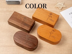 Caja de Joyería de Madera Personalizada con Grabado, con 9 Ranuras de Almacenamiento, para Guardar Recuerdos con Nombre Personalizado - Product Image 6