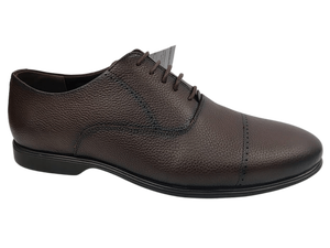 Chaussures Oxford synthétiques marron pour hommes, bout pointu, à lacets, respirantes, légères, semelle intermédiaire en EVA, style marche toutes saisons - Product Image 1
