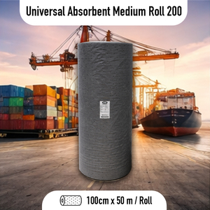 ม้วนวัสดุดูดซับสารเคมีอเนกประสงค์ 200 แผ่น สำหรับควบคุมการรั่วไหลของน้ำมัน สารเคมี ของเหลว ใช้ในโรงงาน ห้องปฏิบัติการ - Product Image 2