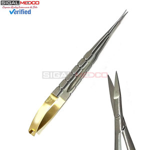Tijeras Rectas TC Castroviejo de 6 Pulgadas, Instrumentos Médicos Quirúrgicos Profesionales de Acero Inoxidable Alemán, para Corte Médico y Dental - Product Image 2