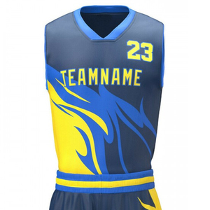 Uniformes de Baloncesto Personalizados para Hombre, Transpirables, de Secado Rápido y Reversibles, Conjuntos de Uniformes de Baloncesto con Diseño Personalizado - Product Image 5