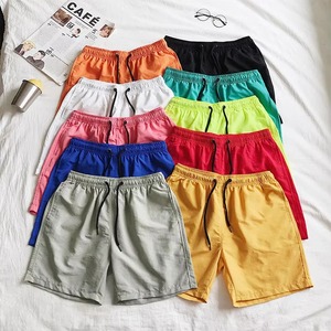 <b>Men</b> Solid Color Quick Dry Swim <b>Trunks</b> With Drawstring Front Logo Regular Fit Woven Polyester Shorts - Product Image 6