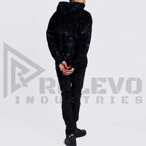 Heavyweight Spandex/Polyester Fleece Men's <b>Hoodies</b> Custom Logo Printed Pullover Sweatshirts High Quality Acid Wash Spring - Product Image 4