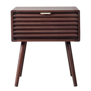 โต๊ะข้างเตียงไม้ 1 ลิ้นชัก สำหรับห้องนั่งเล่นและห้องนอน - Product Image 6