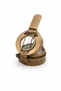 <b>Antique</b> Surveyor <b>Compass</b> with Sighting Vane and Folding Cover Vintage Land Navigation <b>Compass</b> Professional Directional <b>Compass</b> - Product Image 4