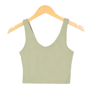 Soutien-gorge de sport pour femme en stock, forme en U, maintien élevé, sans coutures, confortable, respirant, pour le quotidien, le yoga et la gym - Product Image 1