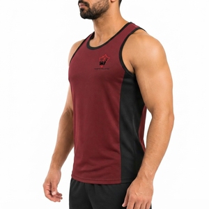 Débardeurs pour hommes en tissu respirant et anti-humidité, pour la course, la gym et l'entraînement estival, décontractés et performants. - Product Image 3