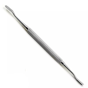 Lima dental de doble punta con dientes cruzados, instrumento quirúrgico de acero inoxidable con acabado pulido - Product Image 3